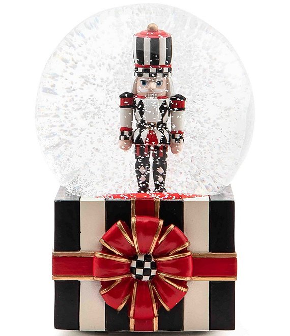 MacKenzie-Childs Nutcracker Gift Snow Globe