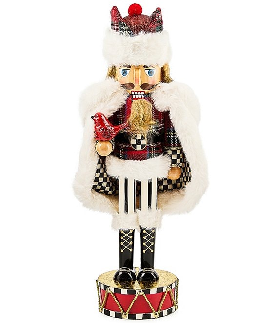 MacKenzie-Childs Tartan Cardinal Nutcracker