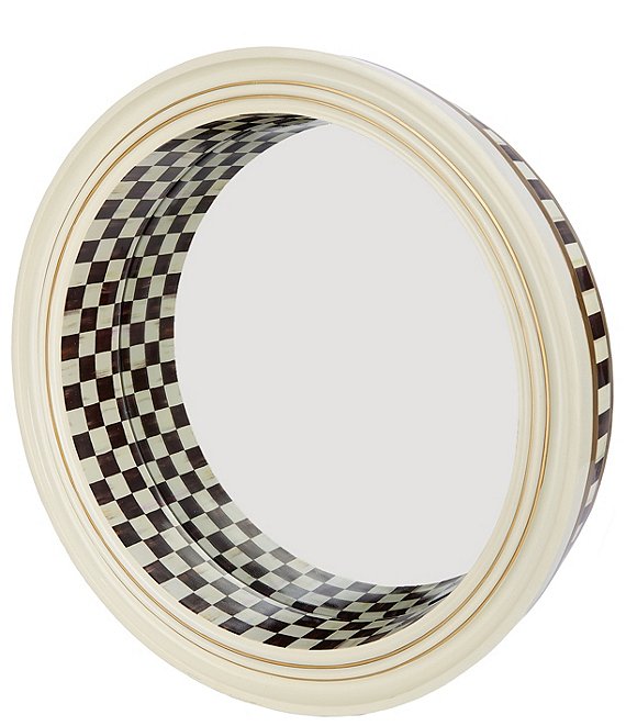 MacKenzie-Childs Home & Lamps Collection Check Illusion Small Wall Mirror