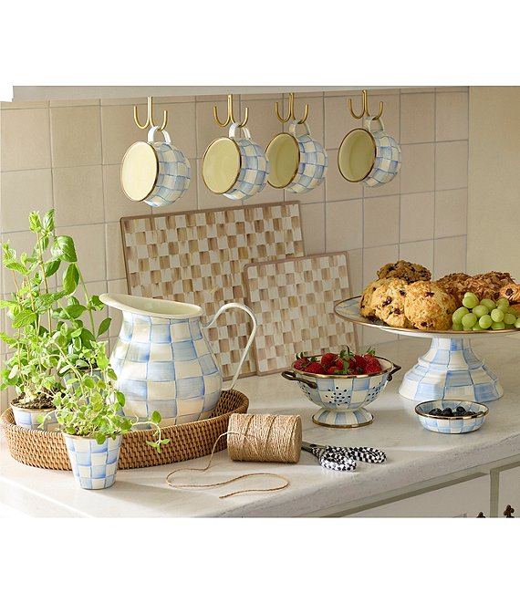 MacKenzie-Childs Check Enamel Pitcher | Dillard's