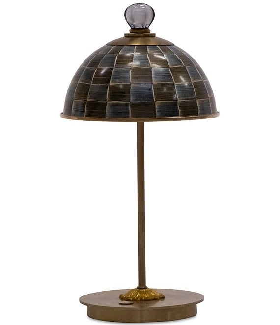 MacKenzie-Childs Sophisticheck LED Rechargeable Dome Table Lamp