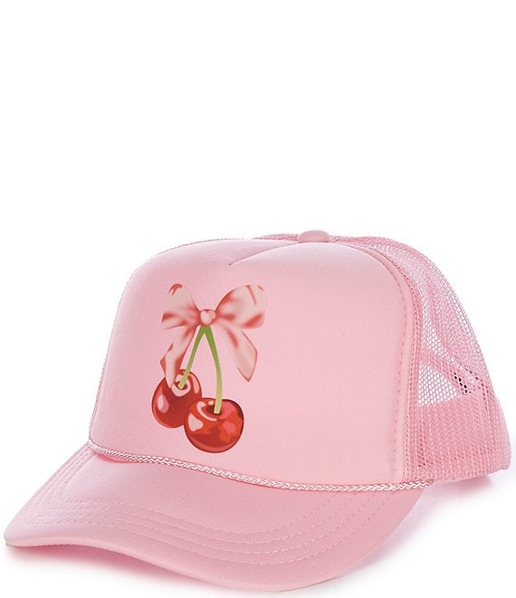 Madley Girls Bow Cherries Trucker Hat
