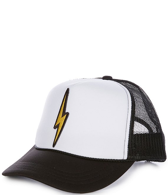 Madley Girls Lightning Bolt Patch Trucker Hat