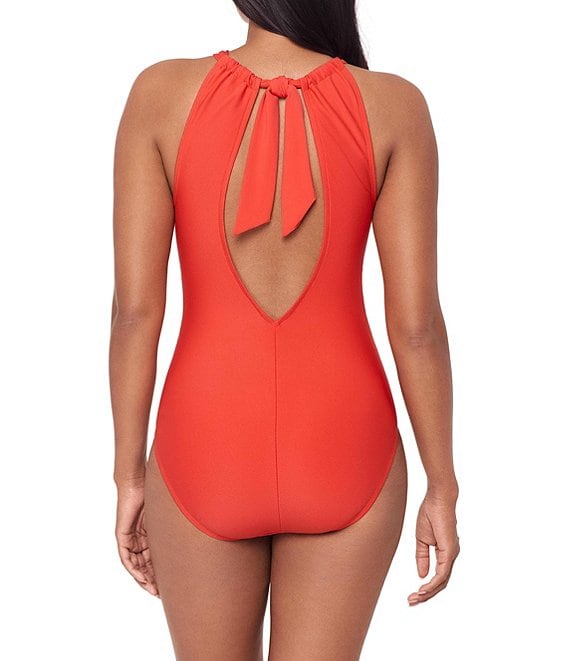 Magicsuit Amelia Solid High Neck Hidden Underwire Bra Open