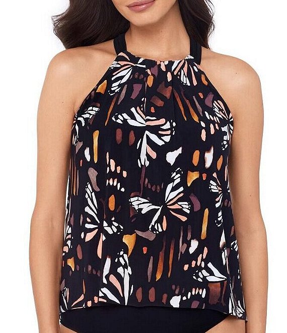 Magicsuit Chrysalis Esme Soft Pleat High Neck Tankini Swim Top