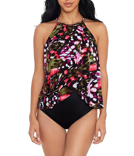 Magicsuit Angelina Belted One-Piece Swimsuit Black 6008014 16