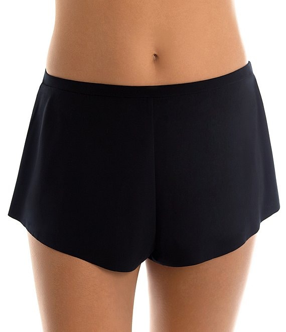 Color:Black - Image 1 - Jersey Tap Swim Short