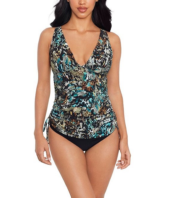  Feim-AO One Piece Swimsuit for Women Bathing Suits V Neck Tummy  Control Swimwear Floral Checkered Print Bathing Suit Beach Monokini Bikini  -S : Clothing, Shoes & Jewelry
