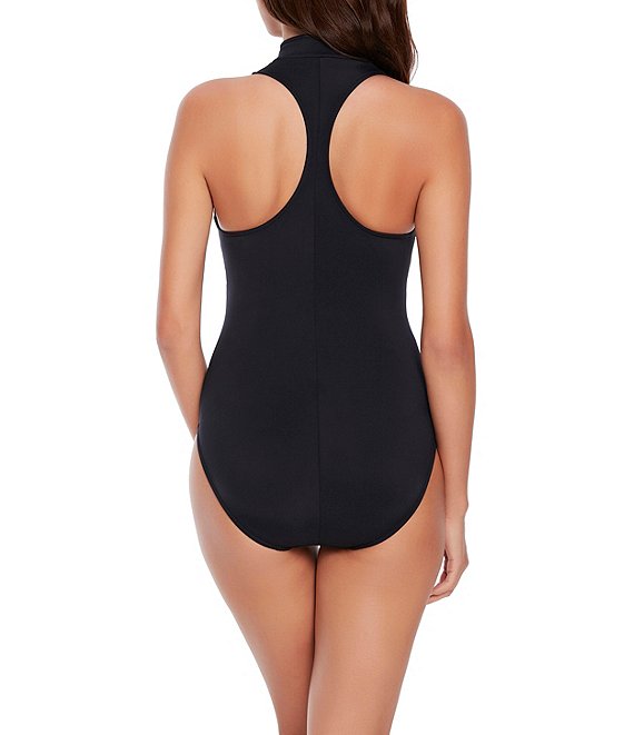 Magicsuit Scuba Coco Zip Front High Neck Underwire One Piece