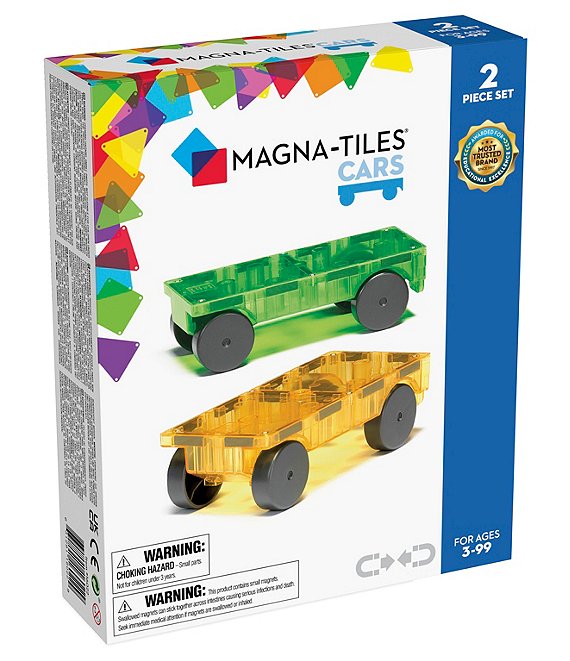 Color:Multi - Image 1 - Magna-Tiles® Cars 2-Piece Expansion Set