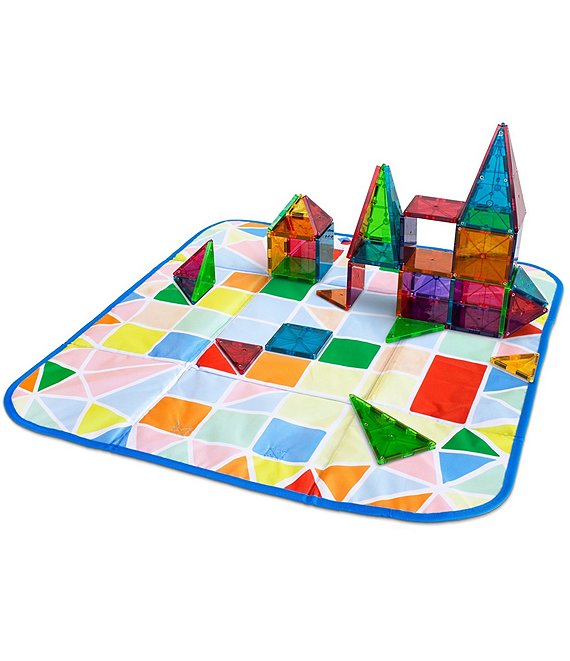 Color:Multi - Image 1 - Magna-Tiles® Storage Bin To Interactive Play-Mat