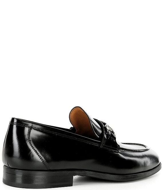 Magnanni Neiman Marcus Mens 8.5 M Bit Loafers Black Leather Preppy Casual Shoes Gentry Soft Men main image 4