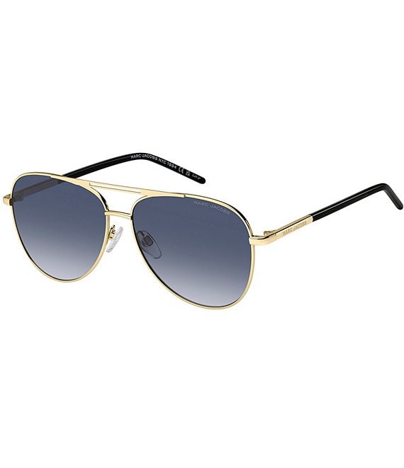 Marc Jacobs Women's Marc865/S 59mm Aviator Sunglasses, Gold Black - Image 1