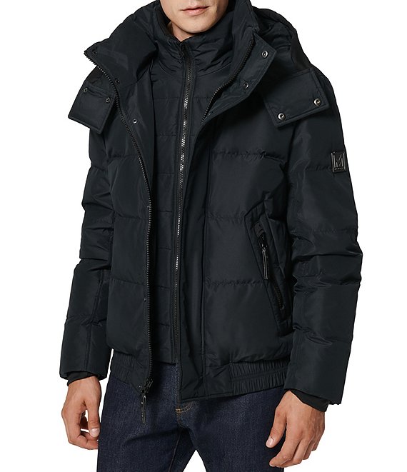 Andrew Marc Men's Phoenix Down-Blend Puffer Jacket - Black - Size M