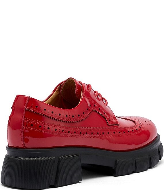 Marc Nolan Women's Ms. Alexander Patent Leather Wingtip Lug