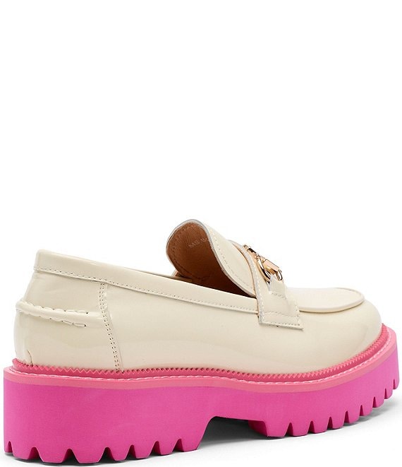 レモンクォーツ×マザオパ✧︎ランバスカービング Marc Nolan Women's Ms. Boulevard Patent Leather Bit Buckle