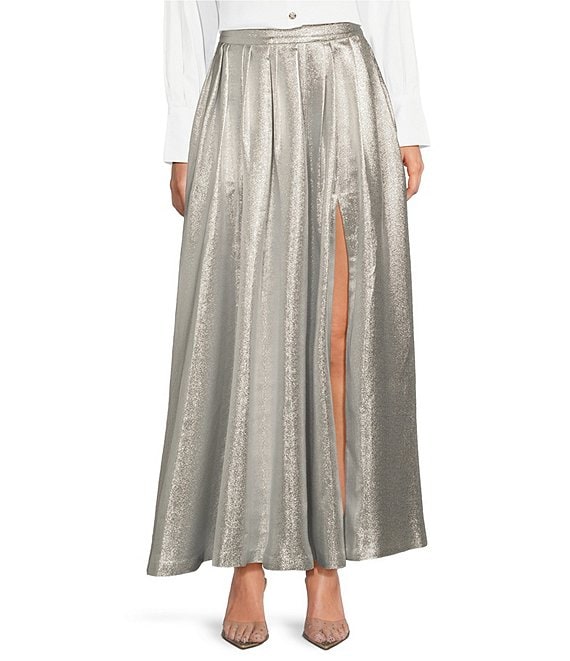 Muse by Marchesa Eden Metallic Full Long Skirt | Dillard's Muse by Marchesa Eden Metallic Full Long Skirt | Dillard's