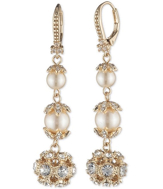 Blush sales crystal earrings