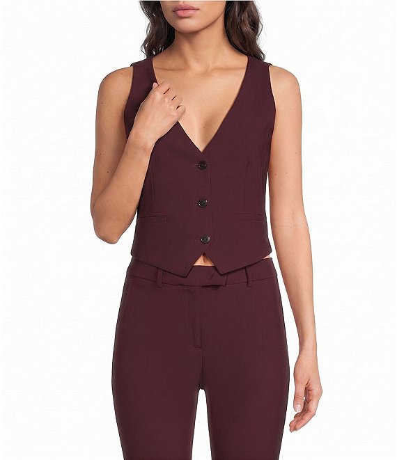 Marella Mllbosso Virgin Wool Bi-Stretch Vest