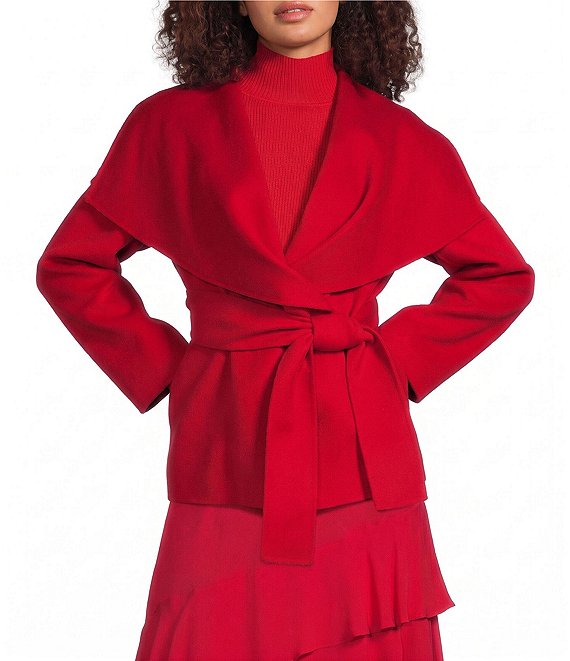 Marella Mllpulcino Double Sided Wool Belted Jacket