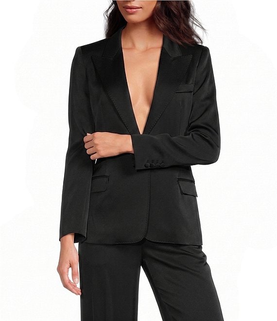 Marella Mllzimino Satin Single Breasted Jacket