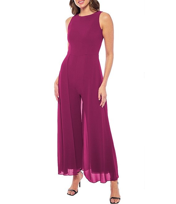 Chiffon overlay hot sale jumpsuits