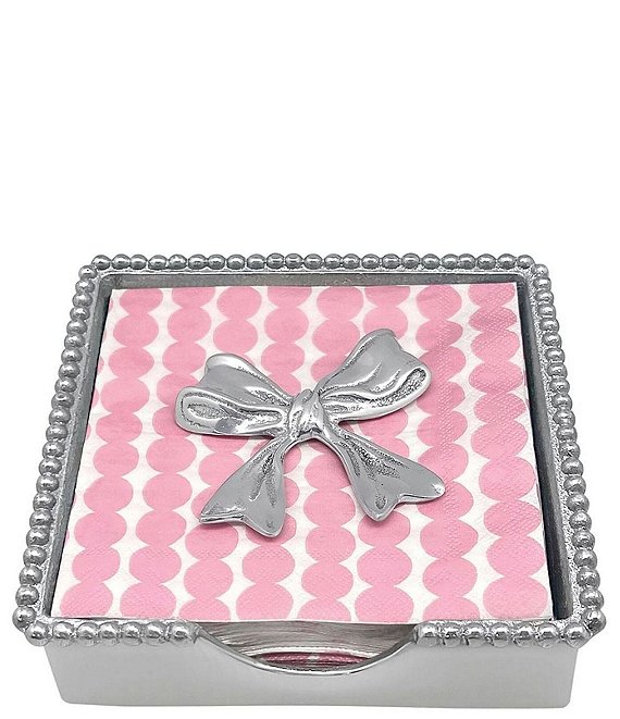Mariposa BOWtique Collection Bow Beaded Napkin Box Set