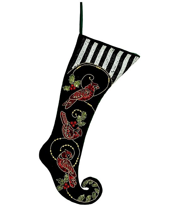 Mark Roberts Cardinal Scene Stocking