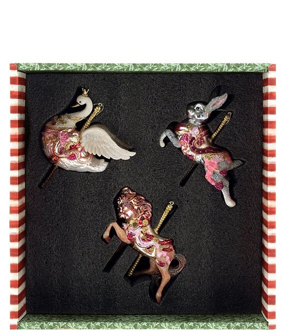 Mark Roberts Carousel Ornament Box Of 3