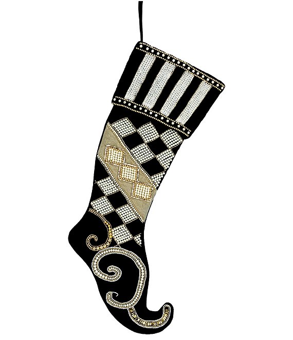 Mark Roberts Elegant Check Stocking