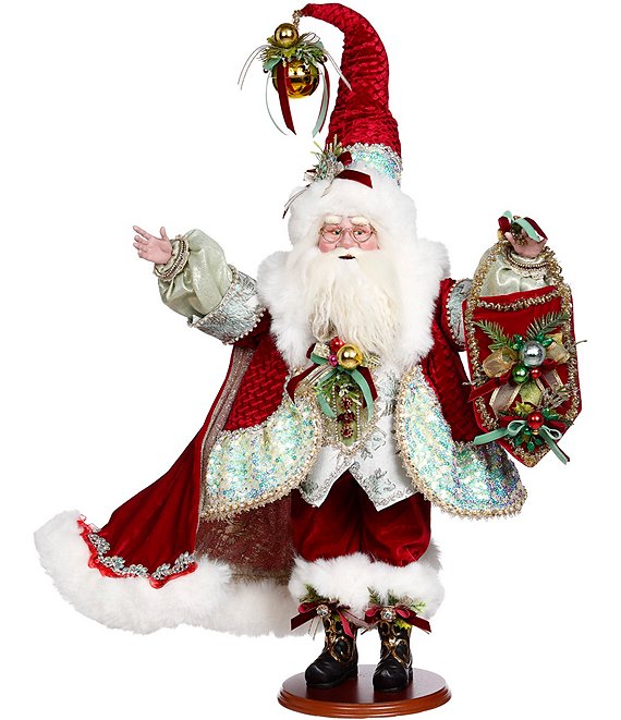 Mark Roberts Holiday Collection Deck The Halls Santa Claus Figurine ...