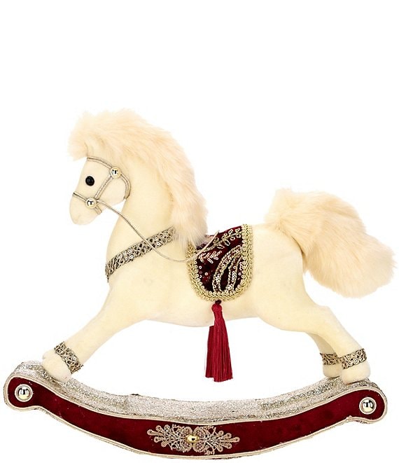 Mark Roberts Holiday Collection Velvet Rocking Horse Figurine, 13 ...