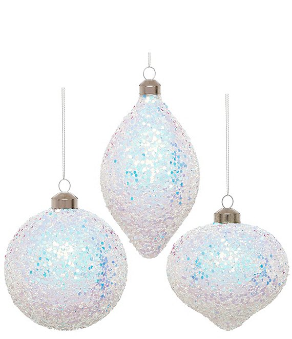 Mark Roberts Iridescent Glitter Ornament,Box of 6
