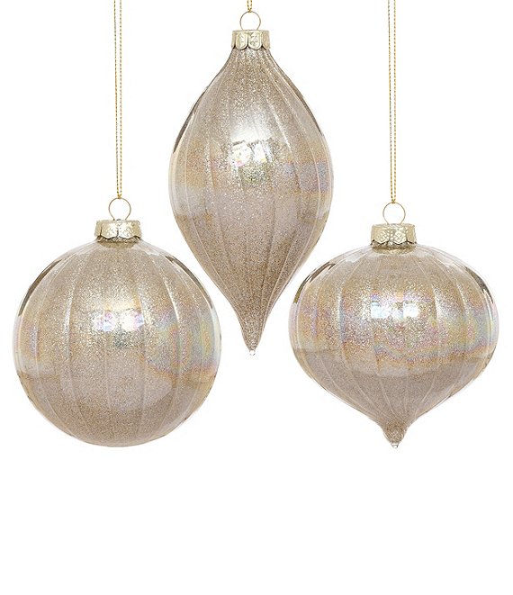 Mark Roberts Iridescent Stripe Ornament, Box Of 6