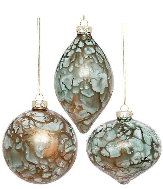 Mark Roberts Marbled Ornament Box of 6