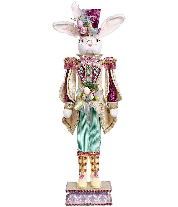 Mark Roberts Rabbit Nutcracker Green Figurine, Medium