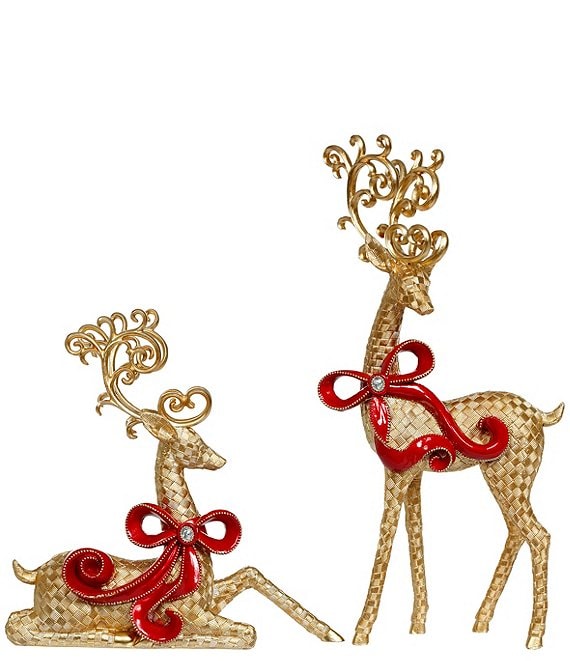 Mark Roberts Regal Deer Set Of 2