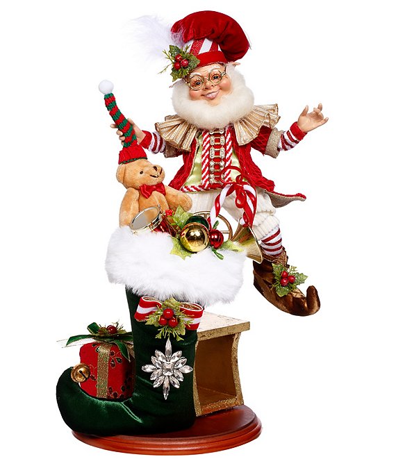 Mark Roberts Stocking Stuffing Elf Scene Figurine