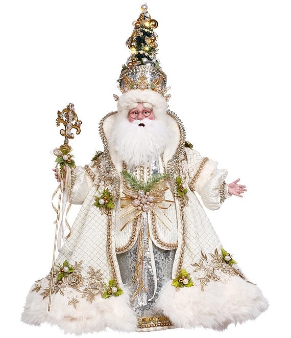 Mark Roberts White Christmas Santa Figurine