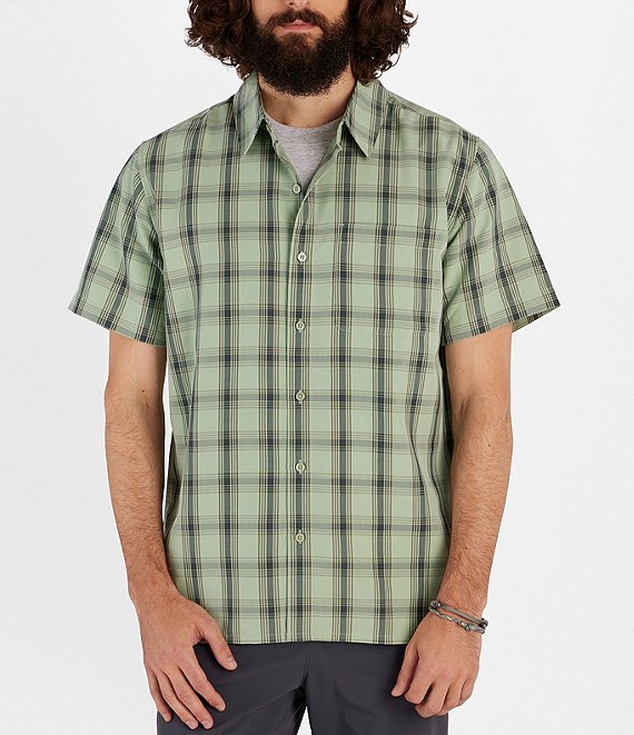 MARMOT store Plaid Short Sleeve Button Down