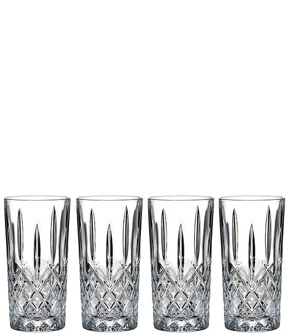 Barwell Set of Four Crystal Highball Glasses