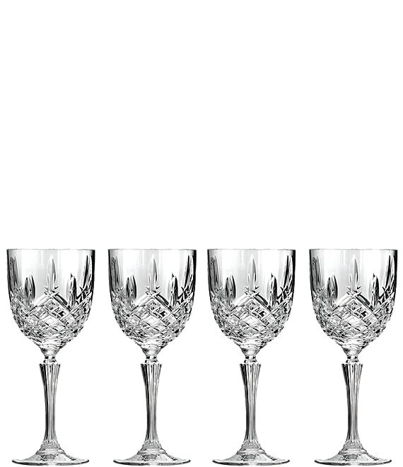 Color:No Color - Image 1 - Marquis by Waterford Markham 4-Piece Traditional Crystal Wine Glass Set