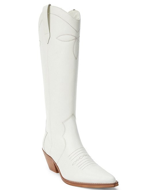 Matisse Allegra White Leather Tall Western Boots