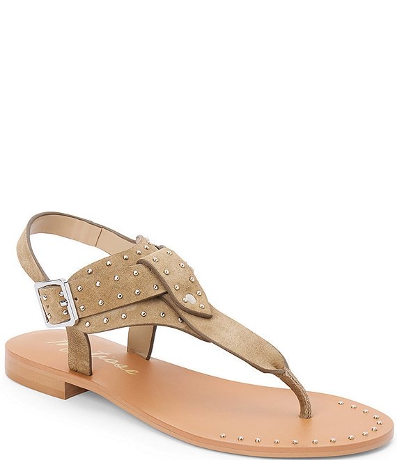 Matisse Mona Suede Studded Thong Sandals