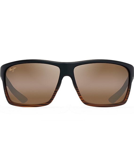 Maui Jim Men's Alenuihaha PolarizedPlus2® Wrap 64mm Sunglasses