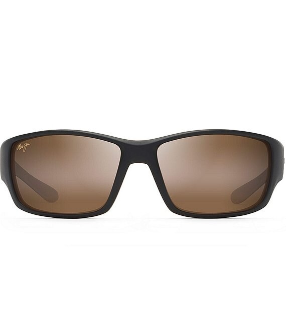 Maui Jim Men's Local Kine PolarizedPlus2® Wrap 61mm Sunglasses