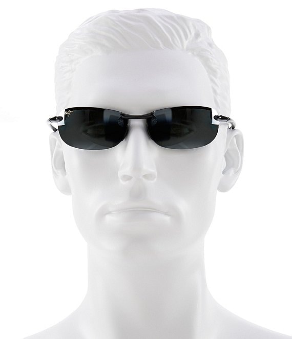 Maui Jim Unisex Makaha PolarizedPlus2® Rimless 64mm Sunglasses
