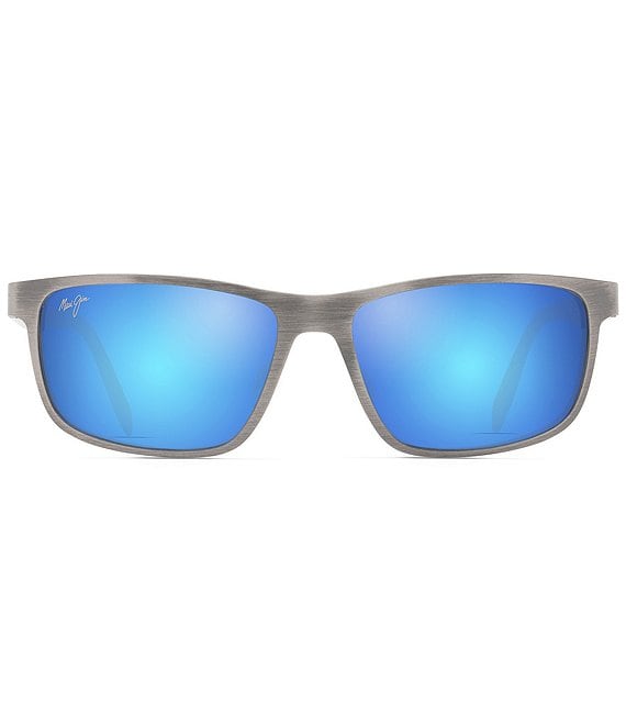 レインボーブランケット JIM-13 Maui Jim Men's Anemone PolarizedPlus2® 60mm Rectangle Mirrored