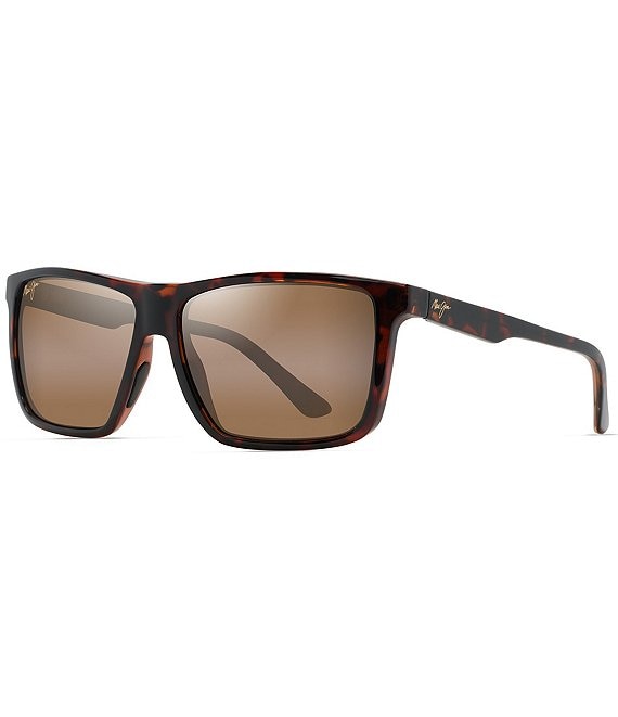 Maui Jim Men s Mamalu Bay PolarizedPlus2 59.5mm Square Sunglasses