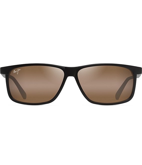 Maui Jim Men's Pulama PolarizedPlus2® 59mm Rectangle Sunglasses